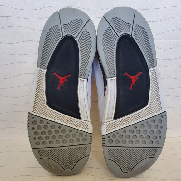 Nike Mens Air Jordan 3 Retro BIG FUND Silver Gire Red Cement Sz 10.5, BV6273-100 - Picture 9 of 11